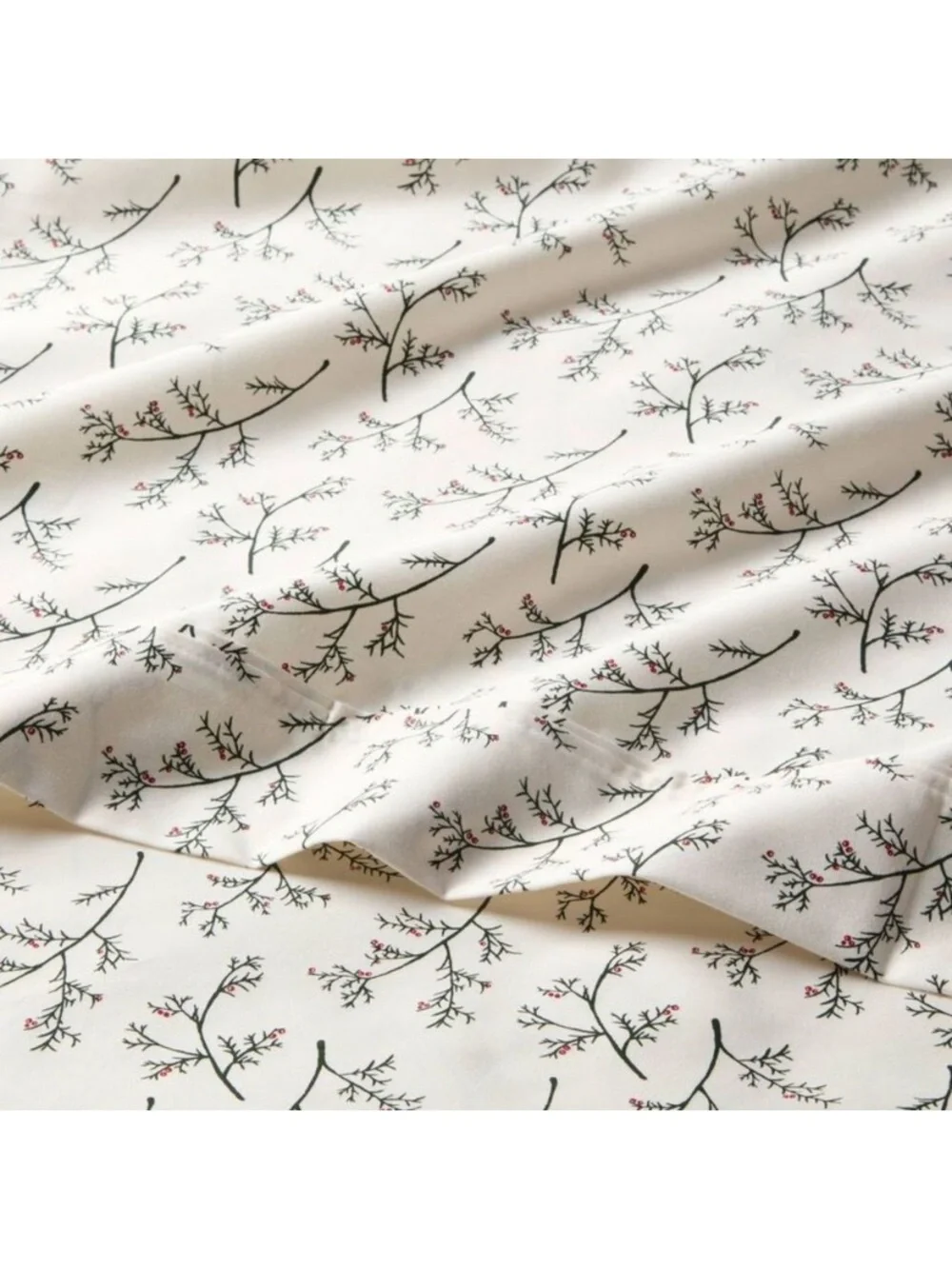 Threshold Performance Floral Vine Printed Comforter Set in Cream and Green